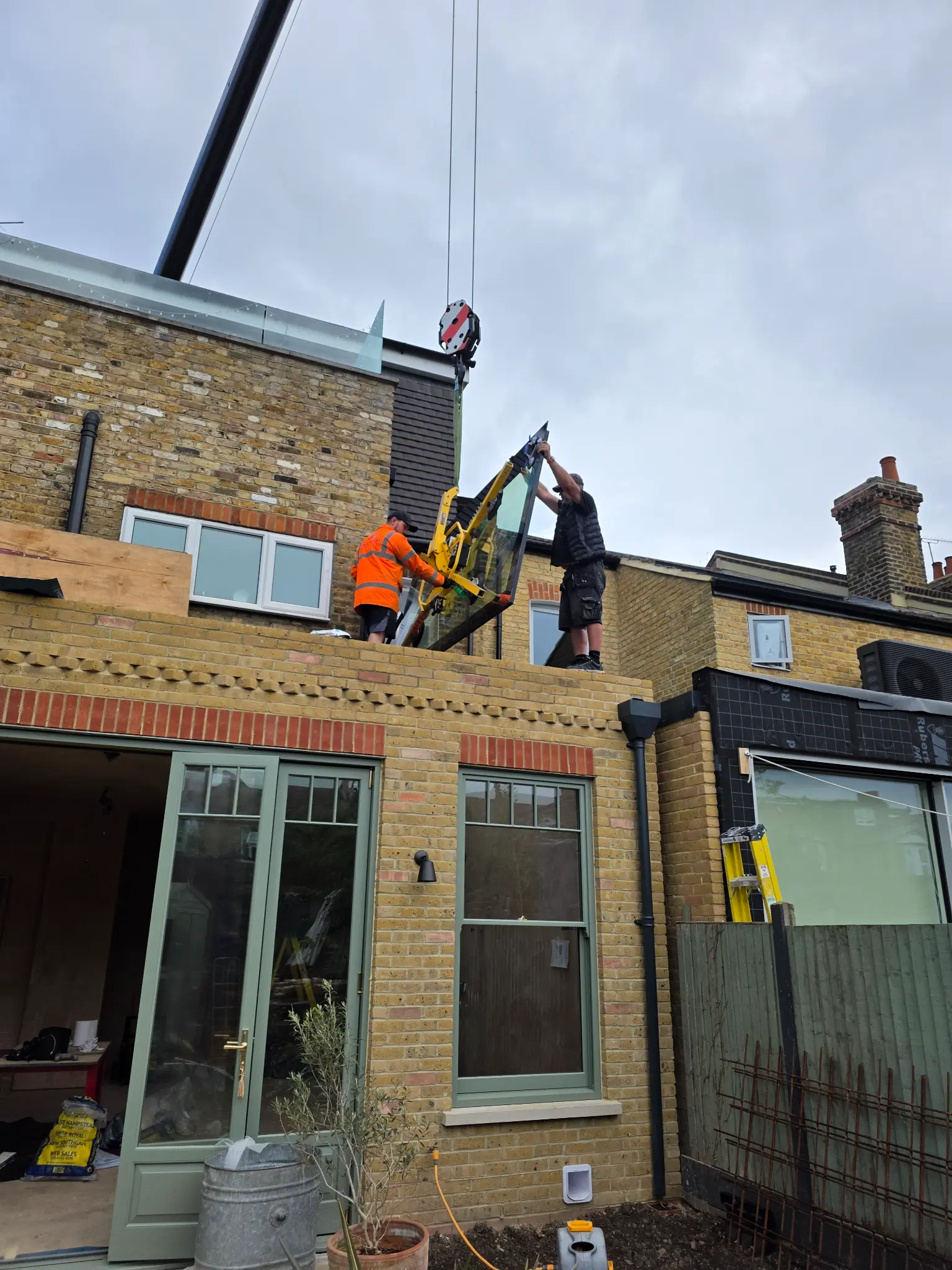 Flat skylight with views